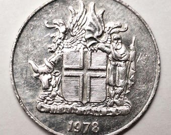 1994年アイスランド1クローナ硬貨 - Etsy 日本