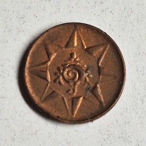 Indian 1901 Travancore princely state 1 cash coin in Uncirculated condition. The coin you see is the coin you get!