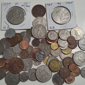 Queen Elizabeth II huge "55" coin collection, inventory blowout sale!