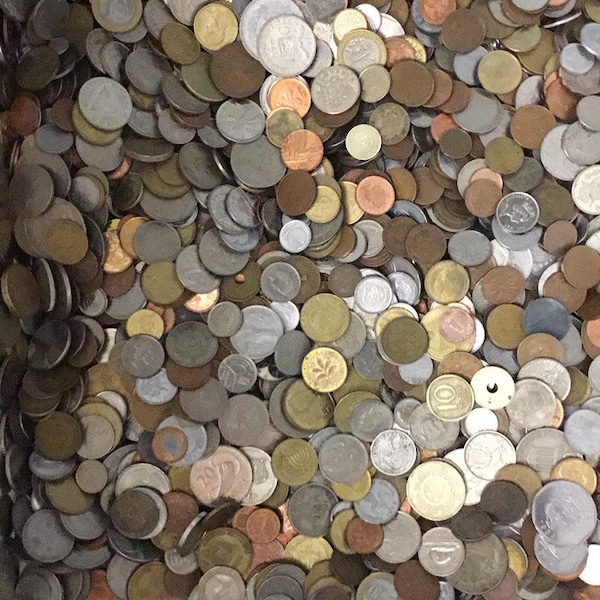 75 random world coins.