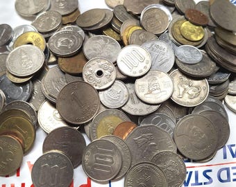 Monedas asiáticas, lote de 20 monedas difíciles de encontrar de todo el continente asiático.
