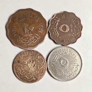Egyptian WWII Era Coin Collection: 1940s Coin Bundle