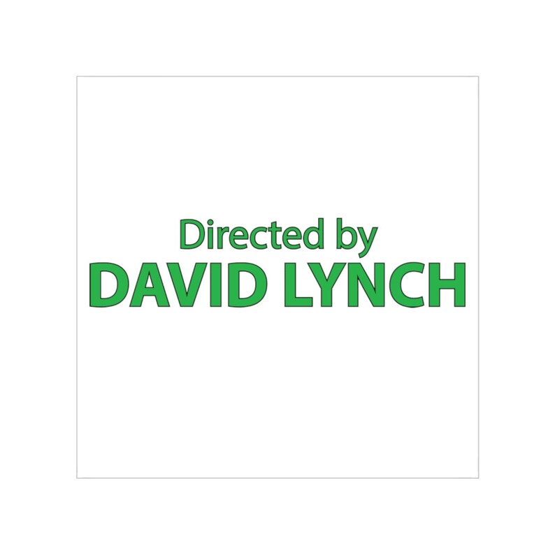 Directed by David Lynch Transparent Window Stickers Square Etsy
