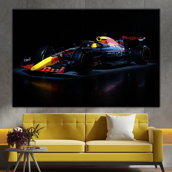 Formula 1 Red Bull Car Wall Art - Etsy