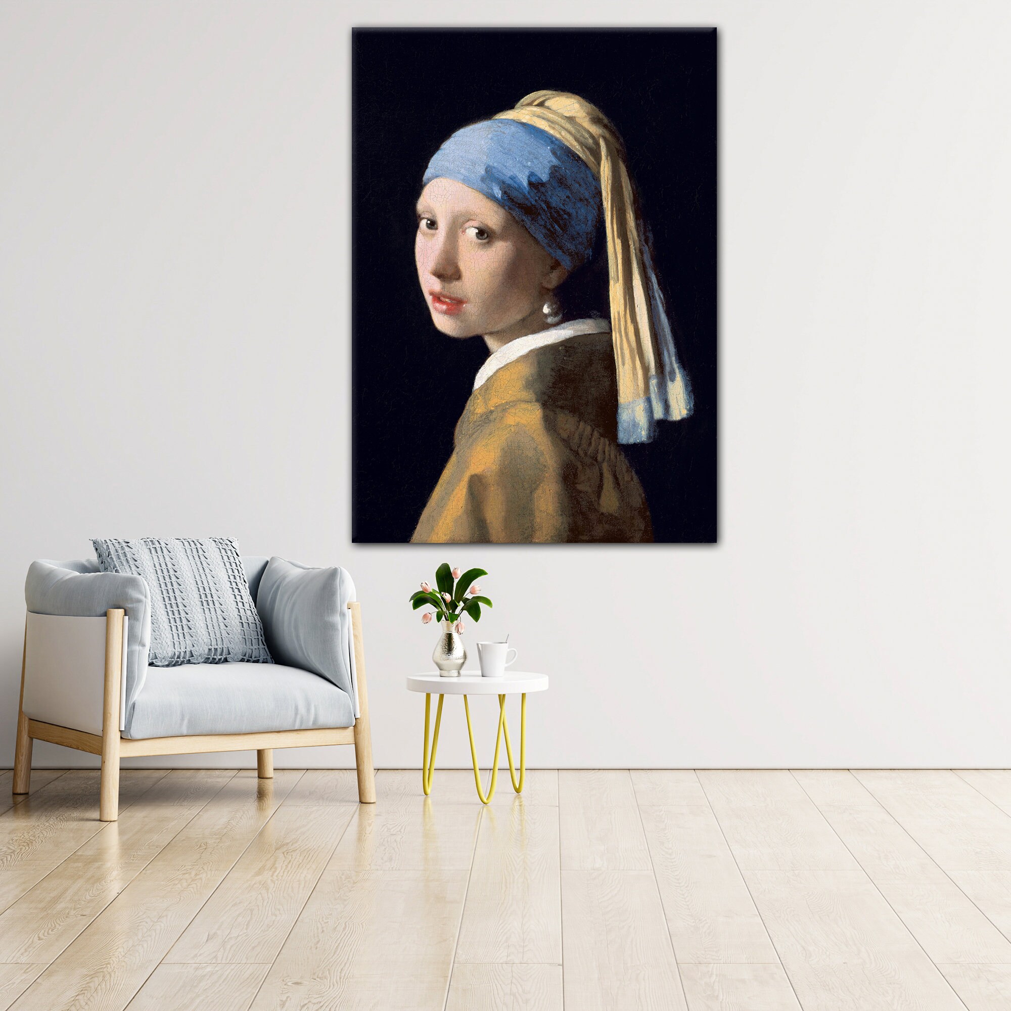 Girl With a Pearl Earring Johannes Vermeer Classic Portrait - Etsy