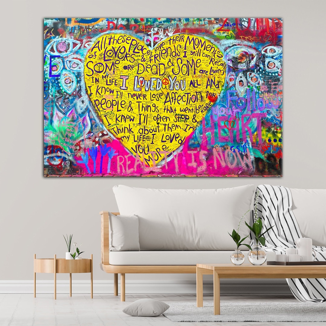 BANKSY LOVE Hearts,banksy Wall Art ,banksy Canvas, Banksy Print Banksy