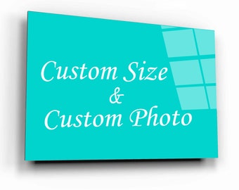 Custom Glass Wall Art, Tempered Glass Custom Wall Art, Personalized Wall Art, Custom Print on Tempered Glass,Home Decor,Custom Gift Wall Art