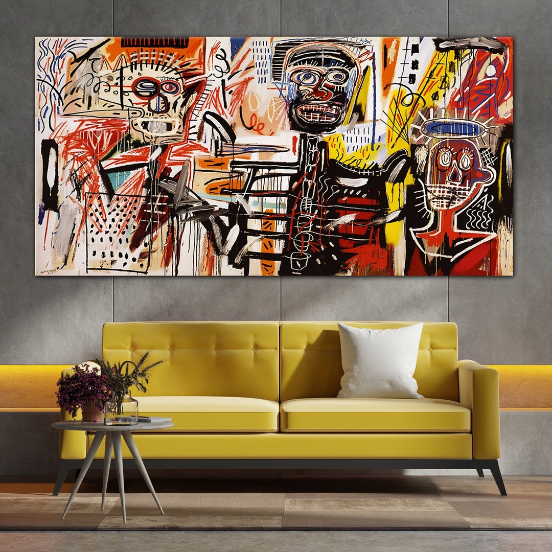 Jean Michel Basquiat Canvas Print Basquiat Print Basquiat Etsy