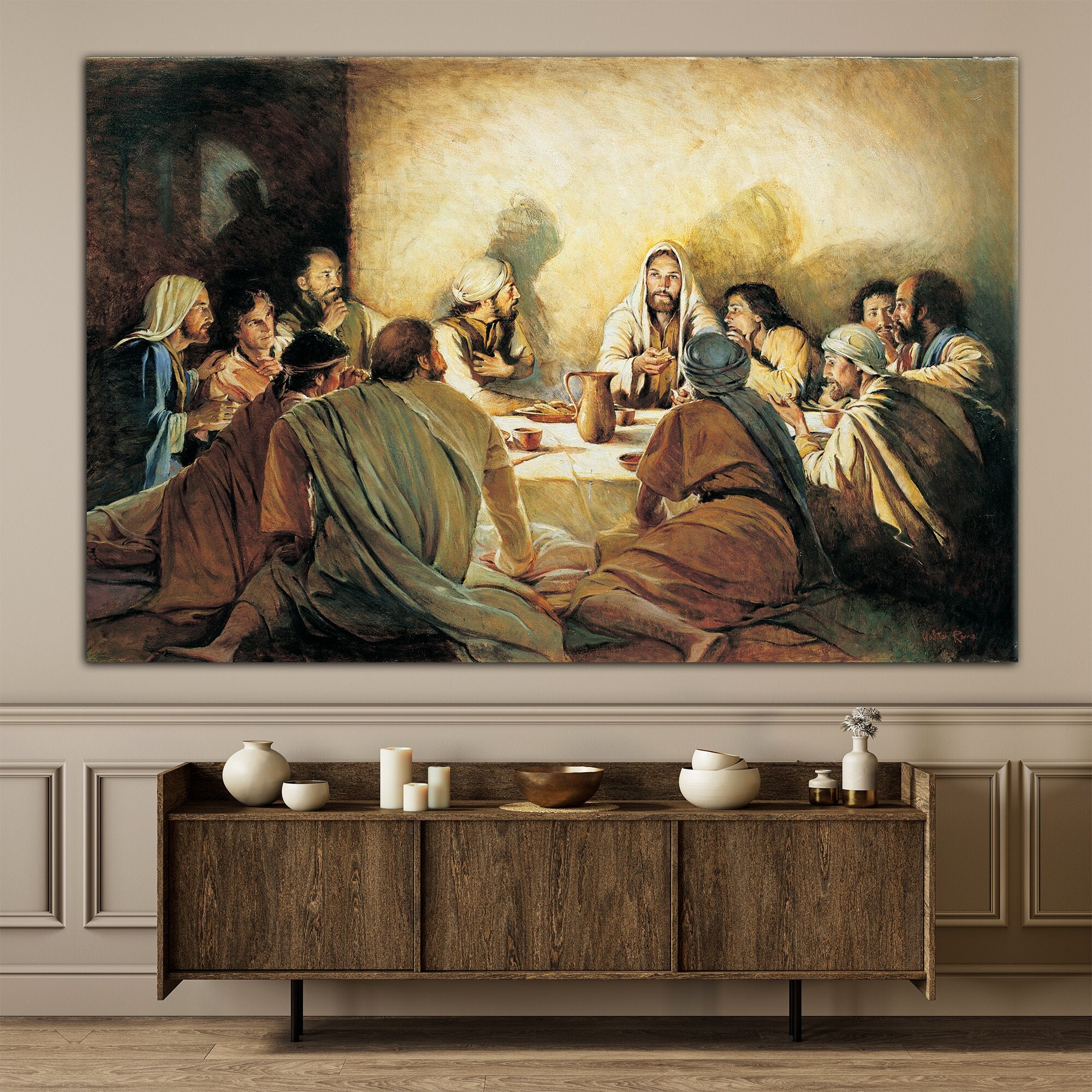 Last Supper Painting Etsy Canada