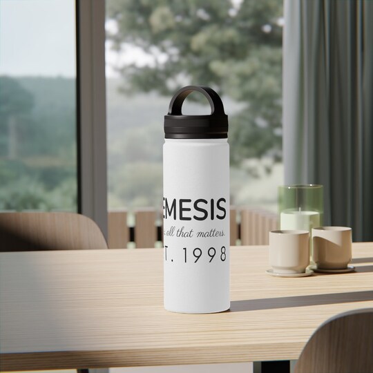 Nemesis Stainless Steel Water Bottle, Handle Lid