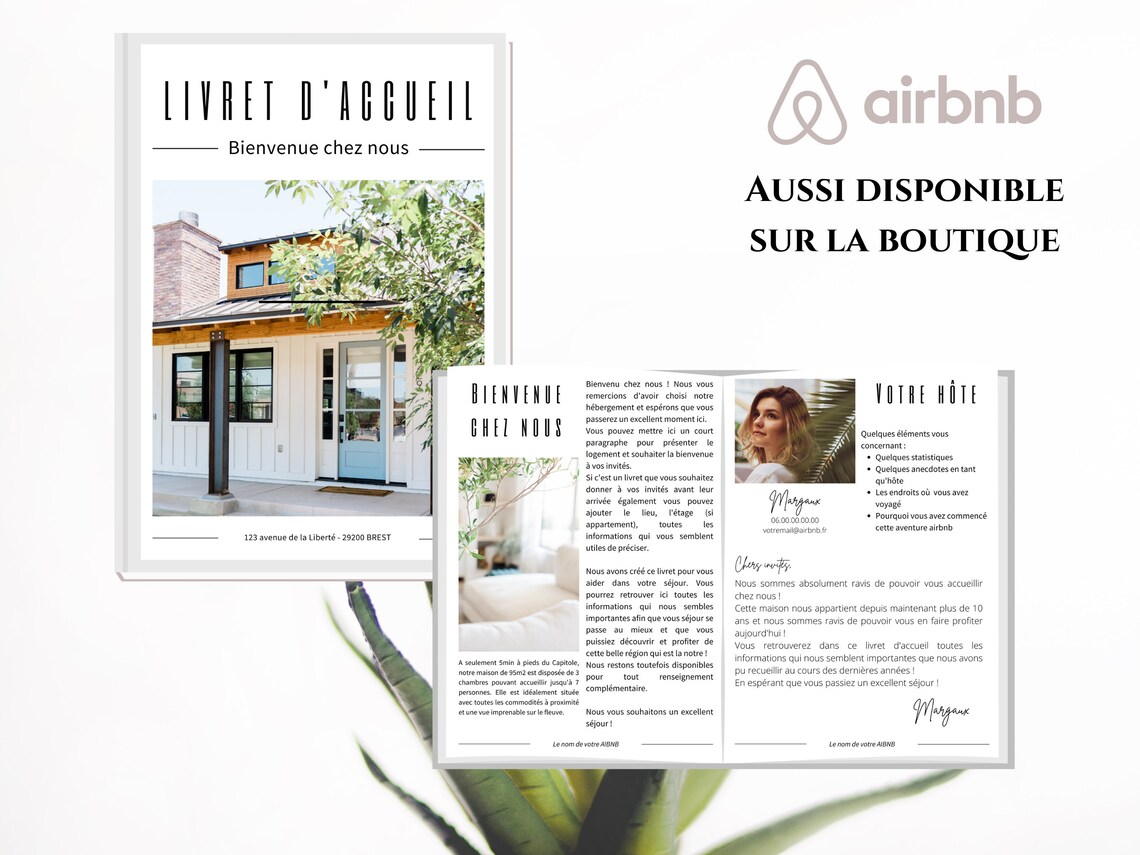 Livret D'accueil AIRBNB Français Guide D'accueil  Etsy