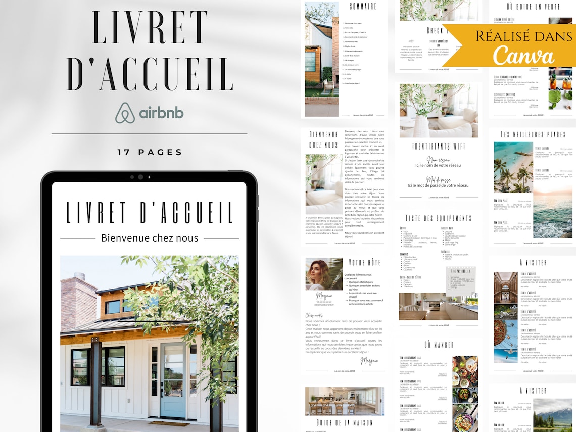 Livret D'accueil AIRBNB Français Guide D'accueil  Etsy Ireland