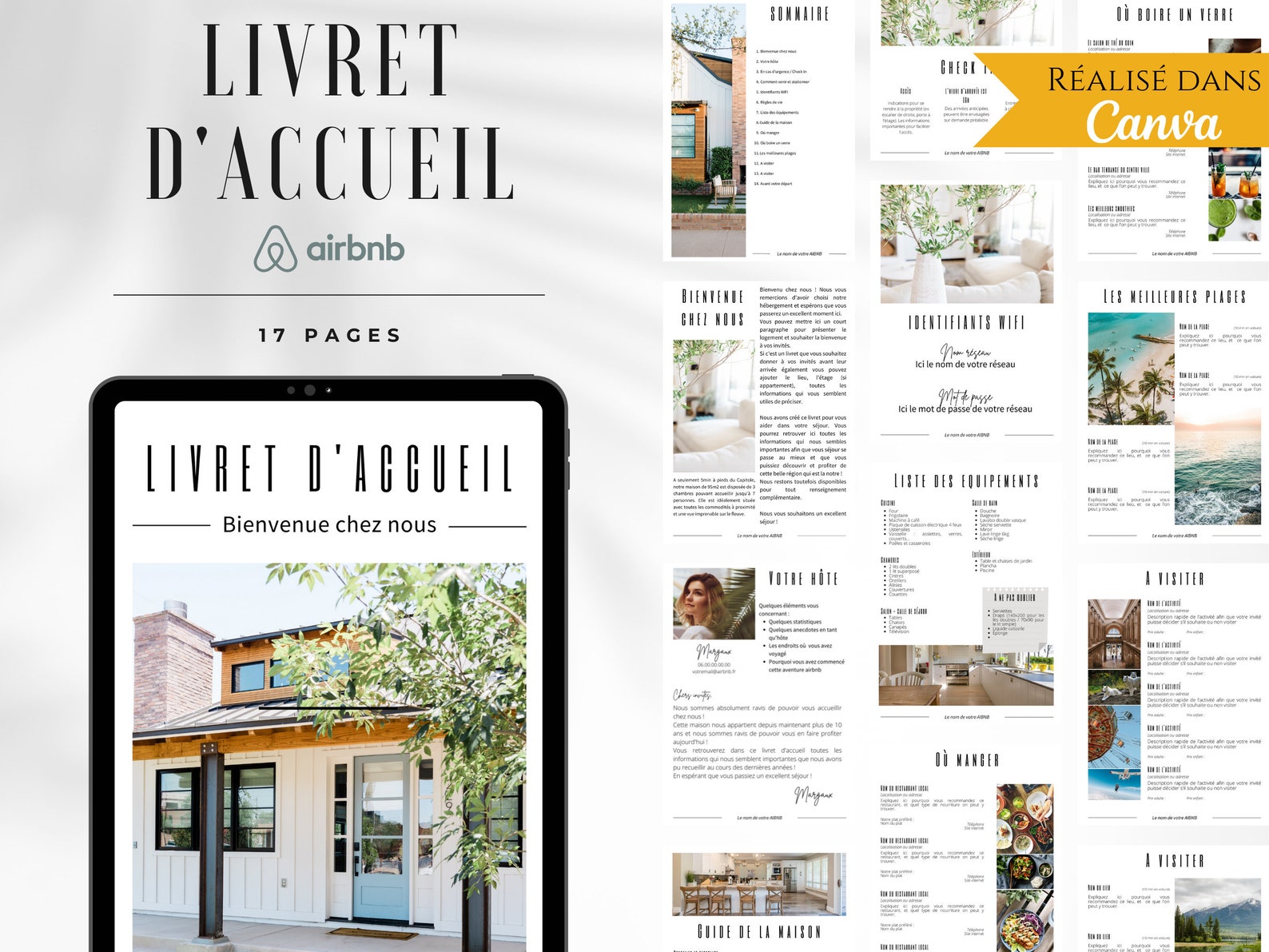 French AIRBNB Booklet Airbnb Guide French Rental