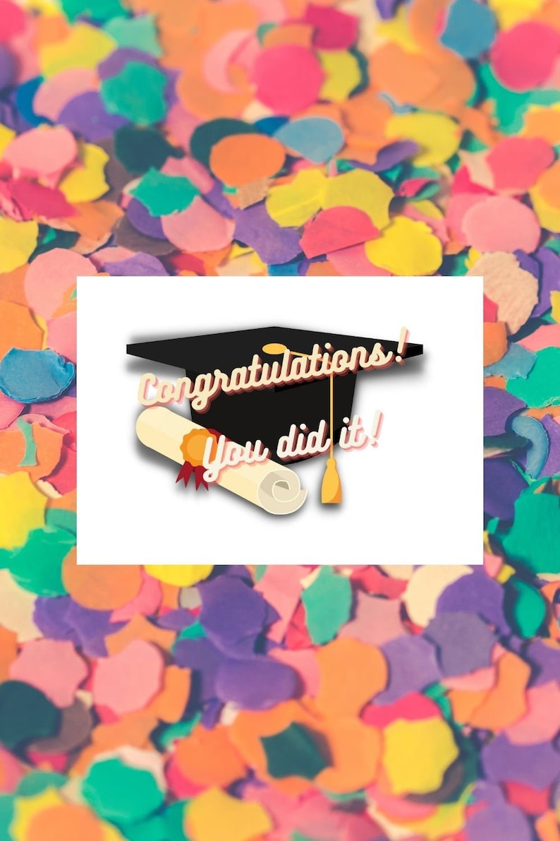 Printable Graduation Card/graduation Card/gift/digital Item - Etsy