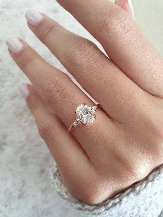 3.0ct Radiant Cut Moissanite Diamond Solitaire Engagement Ring | Moissanite diamond  rings, Diamond solitaire engagement ring, Moissanite engagement ring  solitaire