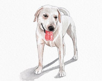 Mini Custom Watercolor Pet Portrait, Dog Portraits from Photos,Dog Portraits From Photos, Pet Painting, Custom Tiny Paintings, Miniature