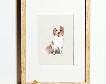 Mini Custom Watercolor Pet Portrait, Dog Portraits from Photos,Dog Portraits From Photos, Pet Painting, Custom Tiny Paintings, Miniature