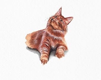 Mini Custom Watercolor Pet Portrait, Dog Portraits from Photos,Dog Portraits From Photos, Pet Painting, Custom Tiny Paintings, Miniature