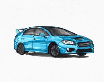 Car Painting From Photo, Car Paintings, Car Drawing from Photo, Custom Watercolor Portrait,Personalized Gift for Boyfriend, Gift for Him