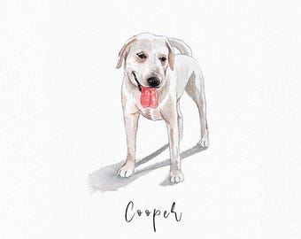 Mini Custom Watercolor Pet Portrait, Dog Portraits from Photos,Dog Portraits From Photos, Pet Painting, Custom Tiny Paintings, Miniature