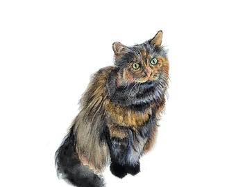 Mini Custom Watercolor Pet Portrait, Dog Portraits from Photos,Dog Portraits From Photos, Pet Painting, Custom Tiny Paintings, Miniature