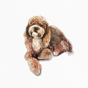 Mini Custom Watercolor Pet Portrait, Dog Portraits from Photos,Dog Portraits From Photos, Pet Painting, Custom Tiny Paintings, Miniature