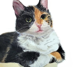 Mini Custom Watercolor Pet Portrait, Dog Portraits from Photos,Dog Portraits From Photos, Pet Painting, Custom Tiny Paintings, Miniature