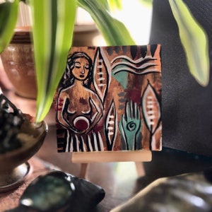 She Holds (Altar Card)