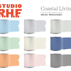 Coastal Living Interior Paint Colors, Sherwin Williams House Paint Colors, Beach Colors, Wall Colors