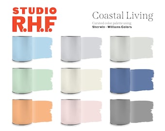 Coastal Living Interior Paint Colors, Sherwin Williams House Paint Colors, Beach Colors, Wall Colors