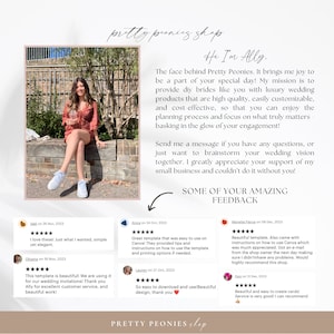 Wedding Invitation Suite Template Canva, Minimal Wedding Invites with qr Code, Monogram Wedding Invitation Set with qr Code, Qr Rsvp AT10 image 10
