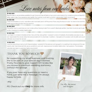 Black Wedding Reception Bundle, Modern Wedding Signs Package, Ultimate Wedding Day Stationery Bundle, Black and White Signage Editable AT04 image 14