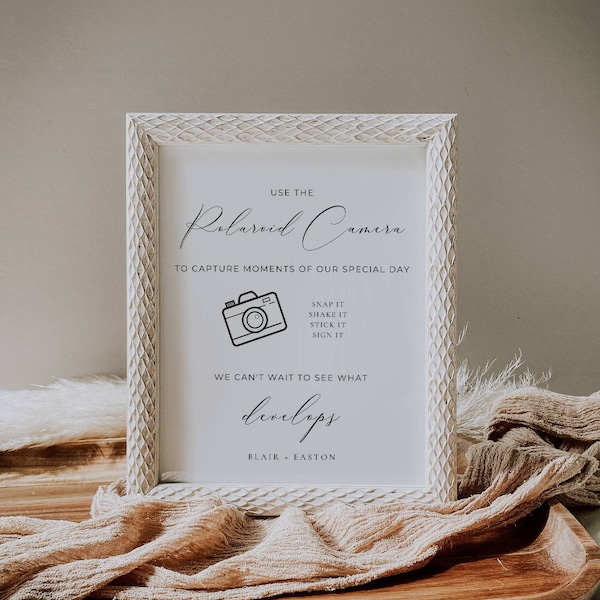 Polaroid Guest Book Sign - Etsy