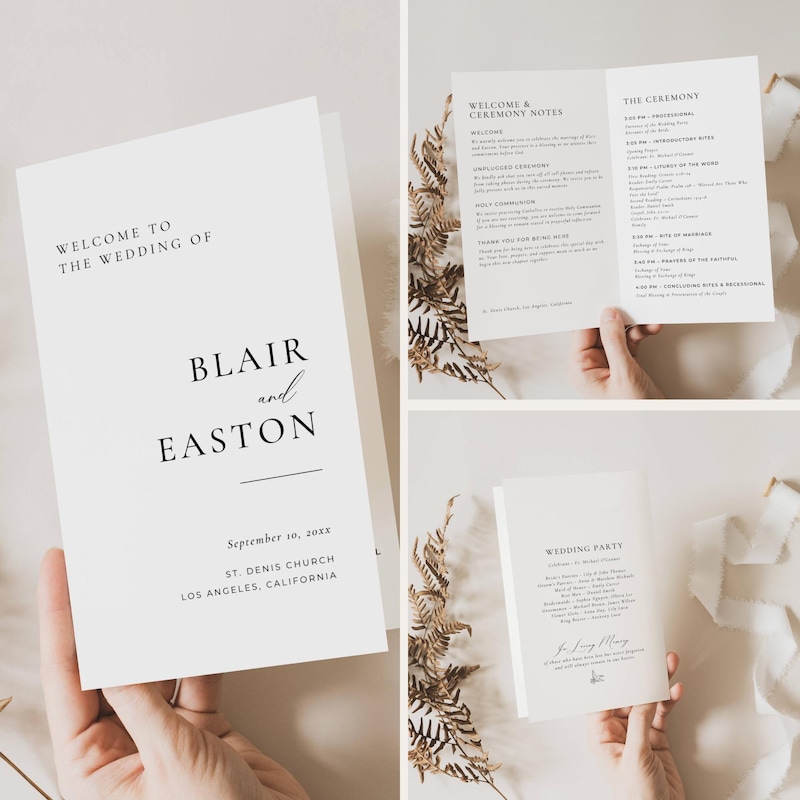 Booklet Program - Etsy UK