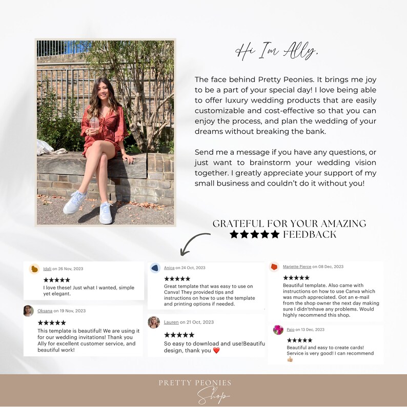 Nothing Fancy Just Love Invitation, Wildflower Wedding Invite Digital, Intimate Wedding Invitation Template, Floral Reception Invite AT13 image 10