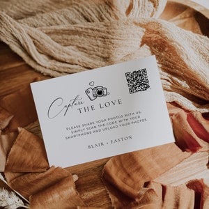 QR-code naar een fotoalbum, leg het liefdesqr-codeteken vast, deel het liefdeshuwelijksteken dat kan worden gedownload, sjabloon voor visitekaartjes met QR-code AT10