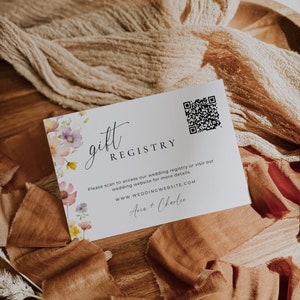 Carte cadeau pour mariage, carte florale pour mariage, cadeau pour un jeune marié, carte avec intercalaire fleurs sauvages, invitation, modèle sur toile AT13