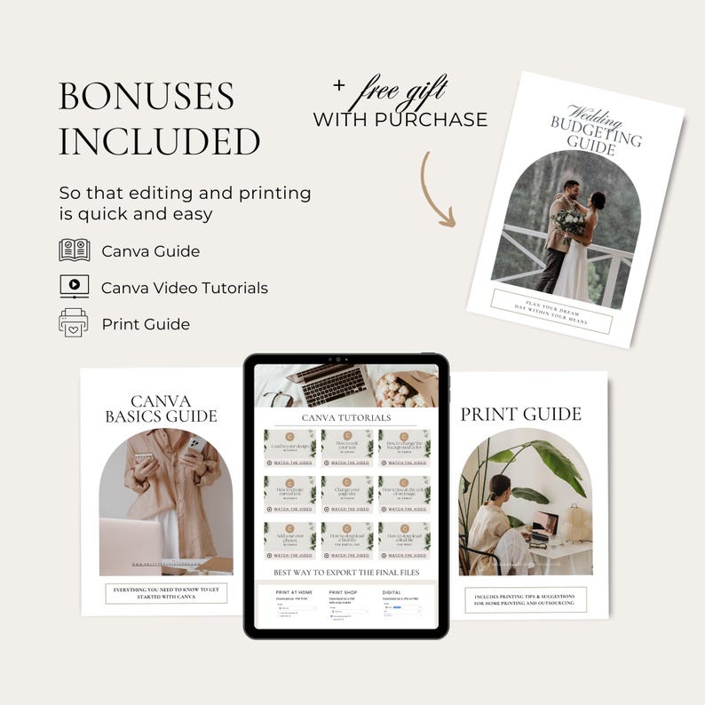 Paquete de invitaciones de boda minimalistas con código QR, plantillas de invitación minimalistas, paquete de invitaciones modernas, confirmación de asistencia en línea elegante, tarjeta de detalles AT10 imagen 9