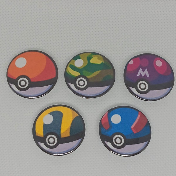 Pokémon Poké ball 1.25in Buttons