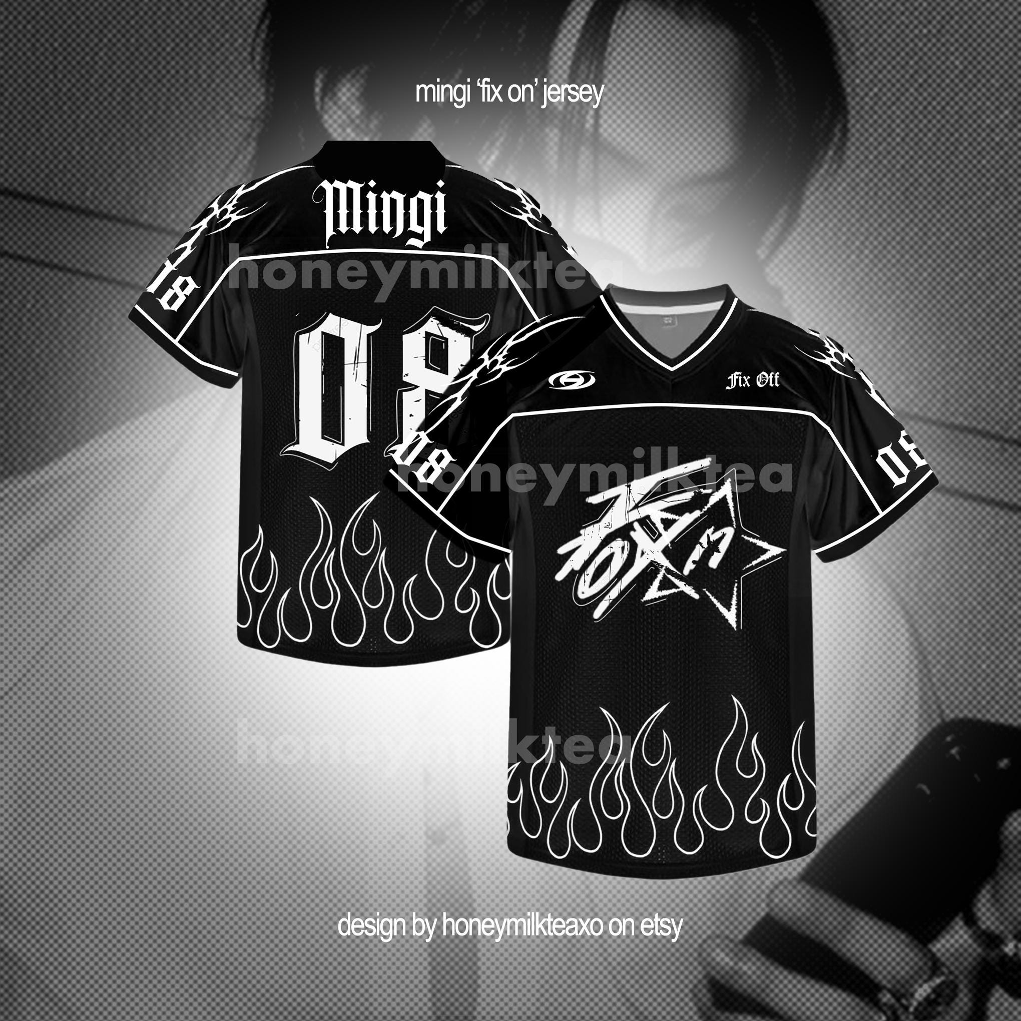 ATEEZ Mingi 'fix ON' Jersey - Etsy Israel