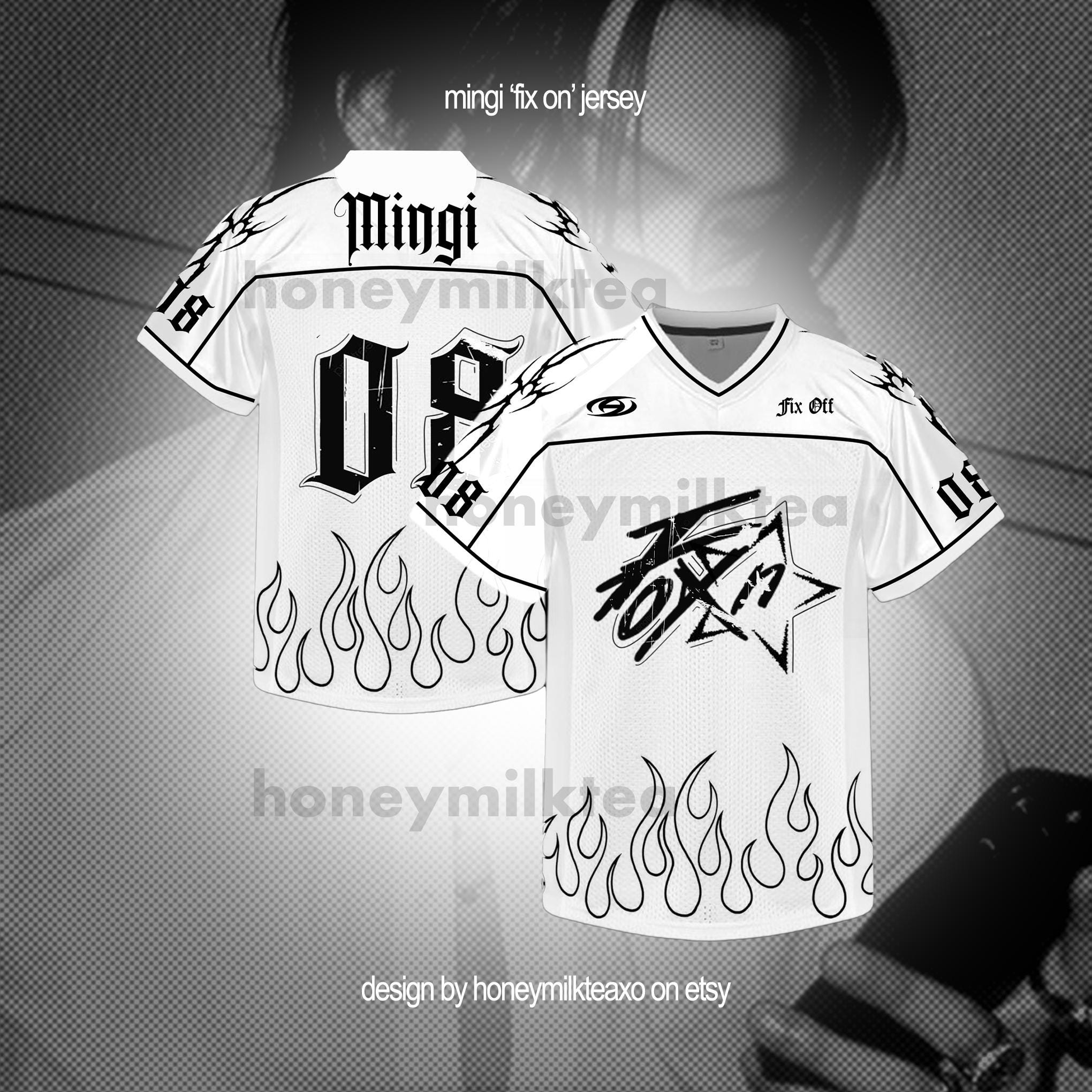 ATEEZ ミンギ Fixon Tシャツ ATEEZ ミンギ Fixon Tシャツ ATEEZ merch Mingi FIXON T Shirt Short