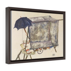 Egon Schiele: Street Cart. Egon Schiele Print; Egon Schiele Art; Egon Schiele Canvas; Egon Schiele Gallery Canvas Wraps, Horizontal Frame