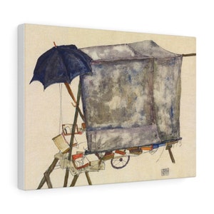 Egon Schiele: Street Cart. Egon Schiele Print; Egon Schiele Art; Egon Schiele Canvas; Egon Schiele; Canvas Gallery Wraps; Modern Art.