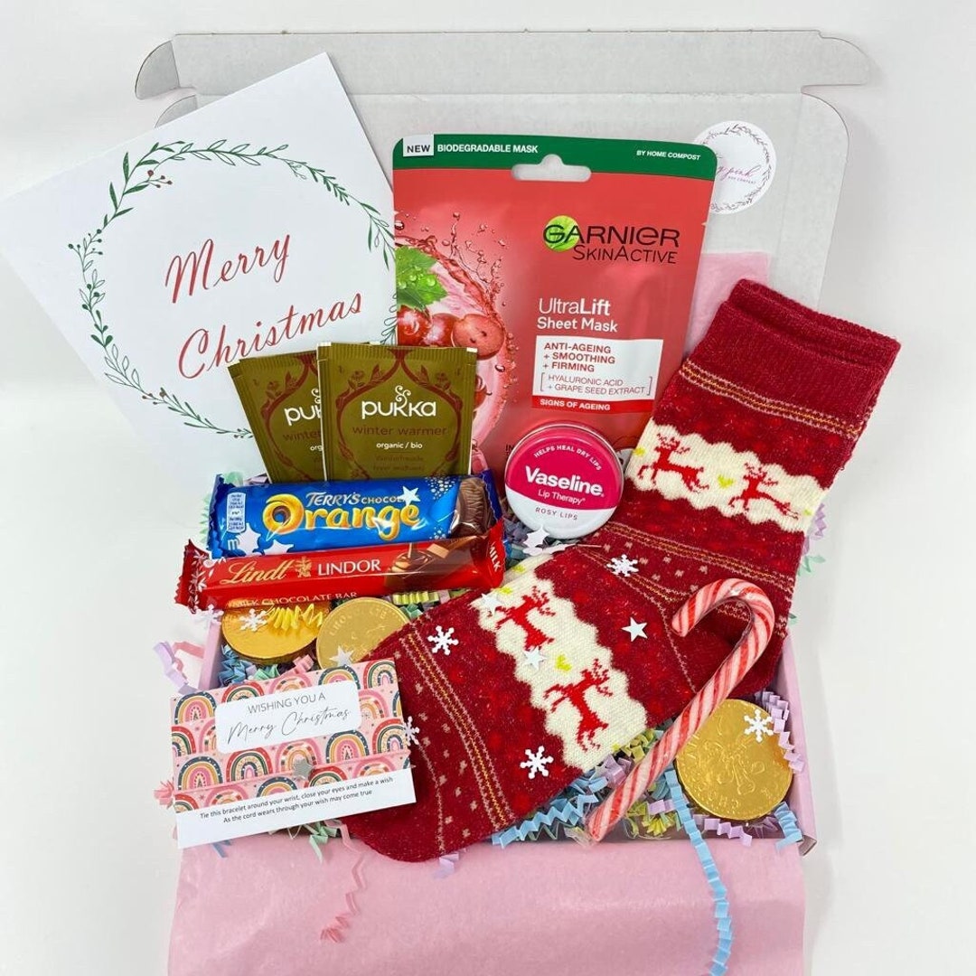 Christmas Letterbox Gift for Her Hug in a Box Stocking Etsy New Zealand