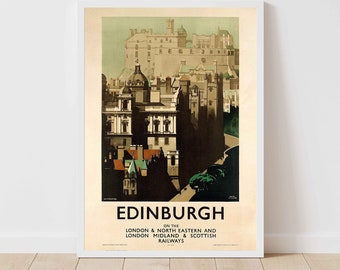 Edinburgh, Schotland, Schot, Celtic, St. Andrews, Verenigd Koninkrijk, Groot-Brittannië, Vintage reisposter - Ingelijst/Niet ingelijst