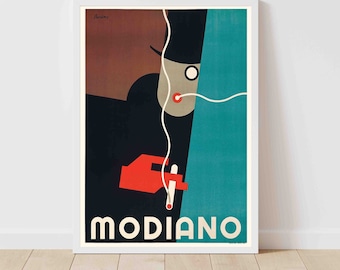 Modiano Cigarettes Italy Vintage Advertising Poster Print - Framed/Unframed