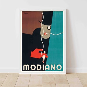 Modiano Cigarrillos Italia Vintage Publicidad Cartel Impresión - Enmarcado/Sin marco