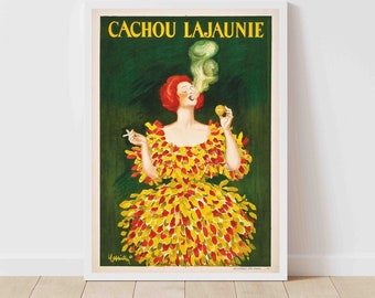 Cachou Lajaunie Vintage Advertising Poster Print - Framed/Unframed
