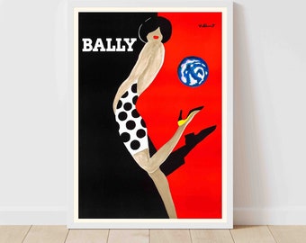 Bally Shoes Vintage Advertising Poster - Framed/Unframed
