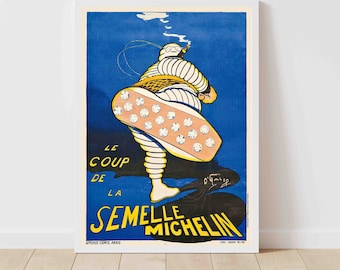 Poster Michelin France – 32x47 Cm – Publicité Pneumatiques – Neuf